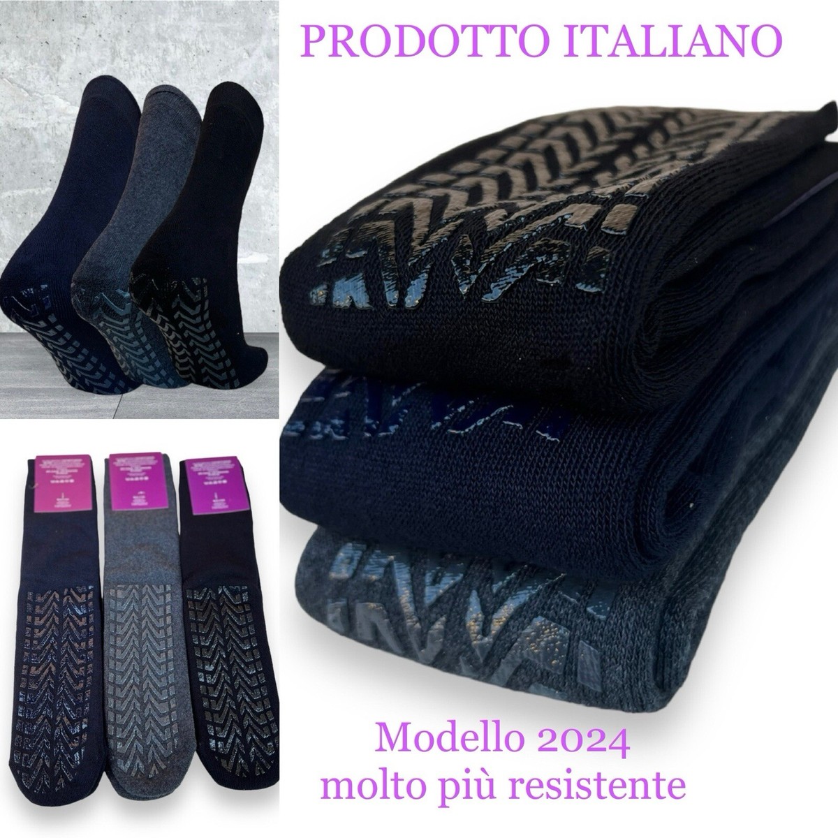 Calze Termiche In Pile 6 Paia Calze Antiscivolo Uomo | In Pile - Foto 10