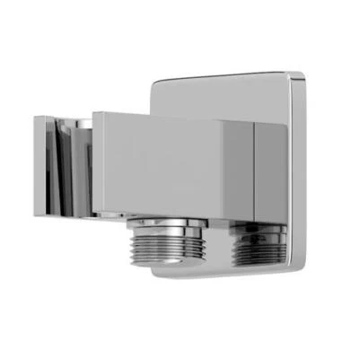 ARCHITECKT Square Water Outlet & Handset Holder Chrome Square Bathroom Contemporary