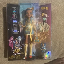 #45Monster High Cleo De Nile Doll Tut Pet Royal Mummy Set Fashion Toy Mattel New