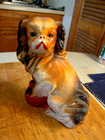 Vintage Carnival Chalkware Pekingese Dog with Ball