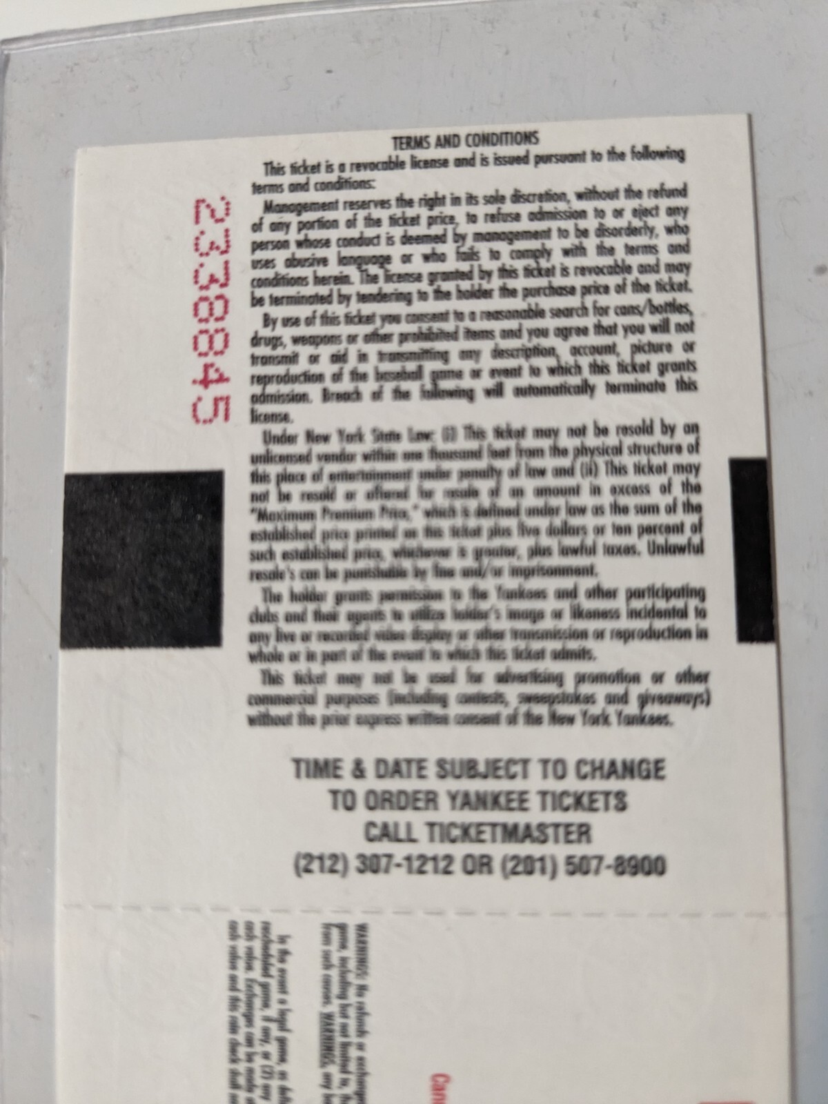 Original New York Yankees 9/11/01 ticket stubs/ sports memorabilia eBay