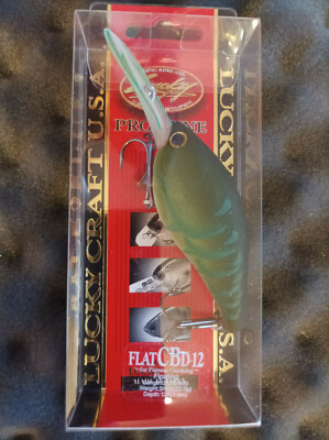 Lucky Craft ''Flat CB D-12'' Pro Tune Series LC # Moss Green Crab
