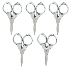 5Pcs Portable Small Folding Travel & Pocket Scissors Foldable Sewing