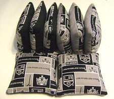 LOS ANGELES LA KINGS CORNHOLE BEAN BAGS SET OF 8 TOP QUALTIY NHL REGULATION BAGS