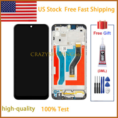 For Samsung Galaxy A10S 2019 A107 SM-A107M/DS LCD Touch Screen Digitizer Frame