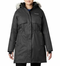 New womens Columbia Apres Arson II Omni Heat waterproof long down jacket PLUS 2X