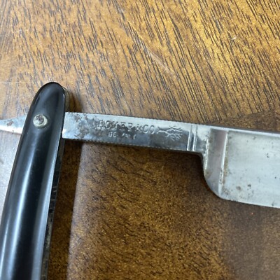 剃刀ドイツ製H.BOKER&CO.INC NEWYORK REDINJUN H. Boker & Cos Red Injun Barber 102 Razor W/ Original Box
