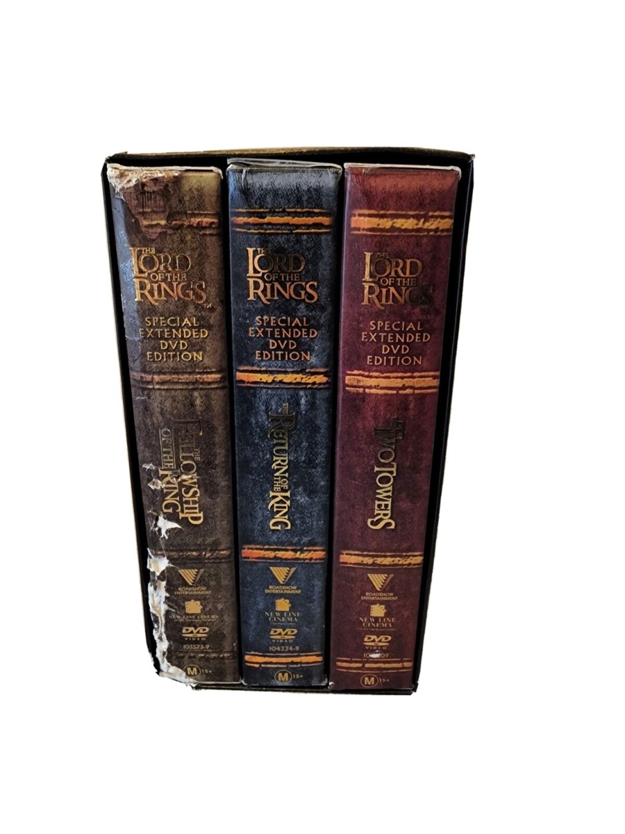 LORD OF THE RINGS TRILOGY 1 2 3 DVD Box Set Extended Edition 12 