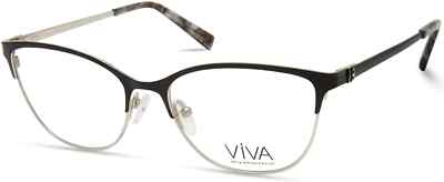 VIVA Eyewear VV4524 002 Black Cat Eye Optical Eyeglasses Metal Frame 51-16-140