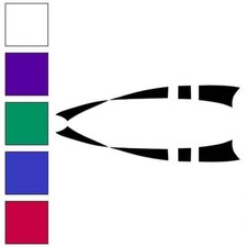 Pinstripe Set Pair, Vinyl Decal Sticker, Multiple Colors  Sizes 7445