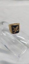 stainless steel eagle ring men