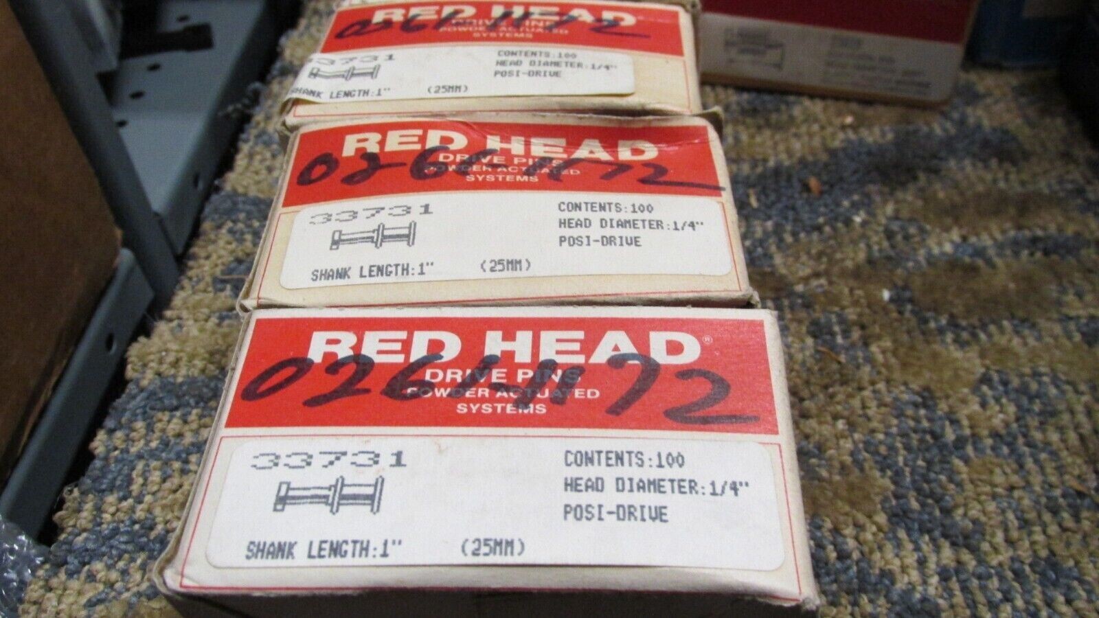 1" Concrete Drive Pin (100) Ramset, Hilti 33701 eBay