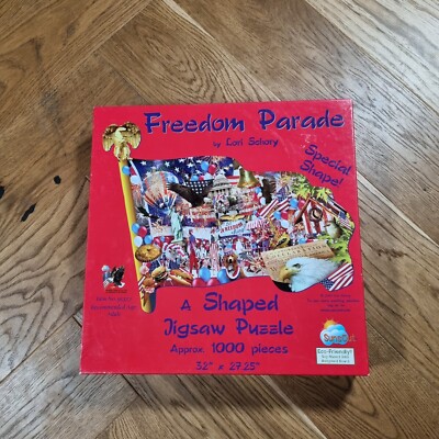 Sunsout Lori Schory Freedom Parade Patriotisches Puzzle 1000 Teile Hergestellt in den USA