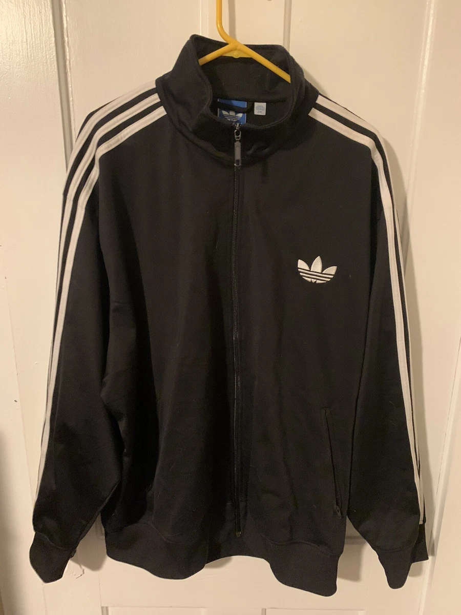 Black and white sales adidas jacket ebay