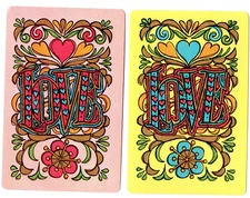 girls Retro 1970s vintage swap cards playing card singles