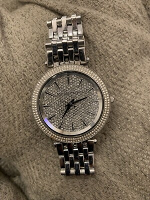 Solid Silver and diamond MK watch Michael Kors Silver Parker Women main image 4