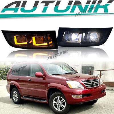03-09 for Lexus GX470 Base LED Fog Light Assembly w/DRL Pair LH RH