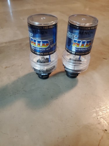 Super Vision HID Xenon Head Lamp Bulbs Set of Two D2 800k - Picture 1 of 4