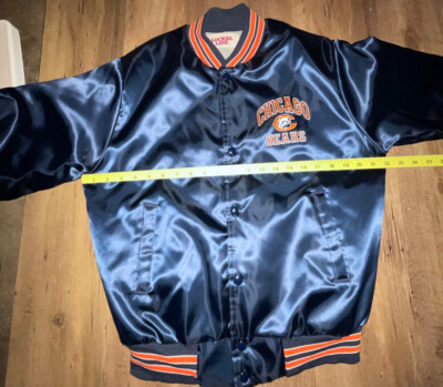 Size S- 80's NFL Chicago Bears “Locker Line” Button-Up Jacket Big