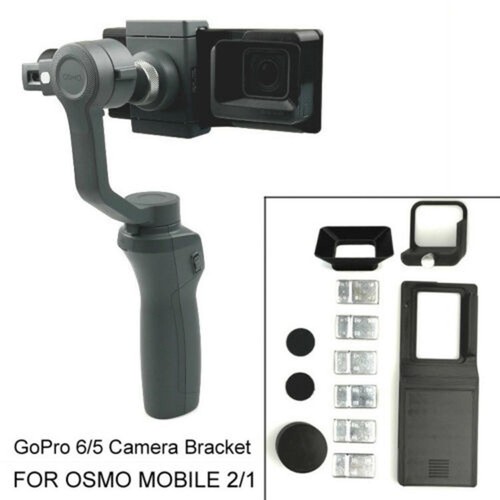 New DJI OSMO Mobile 2/1 Gimbal Mount Adapter Plate Holder For GoPro Hero 6 5 B - Picture 6 of 13
