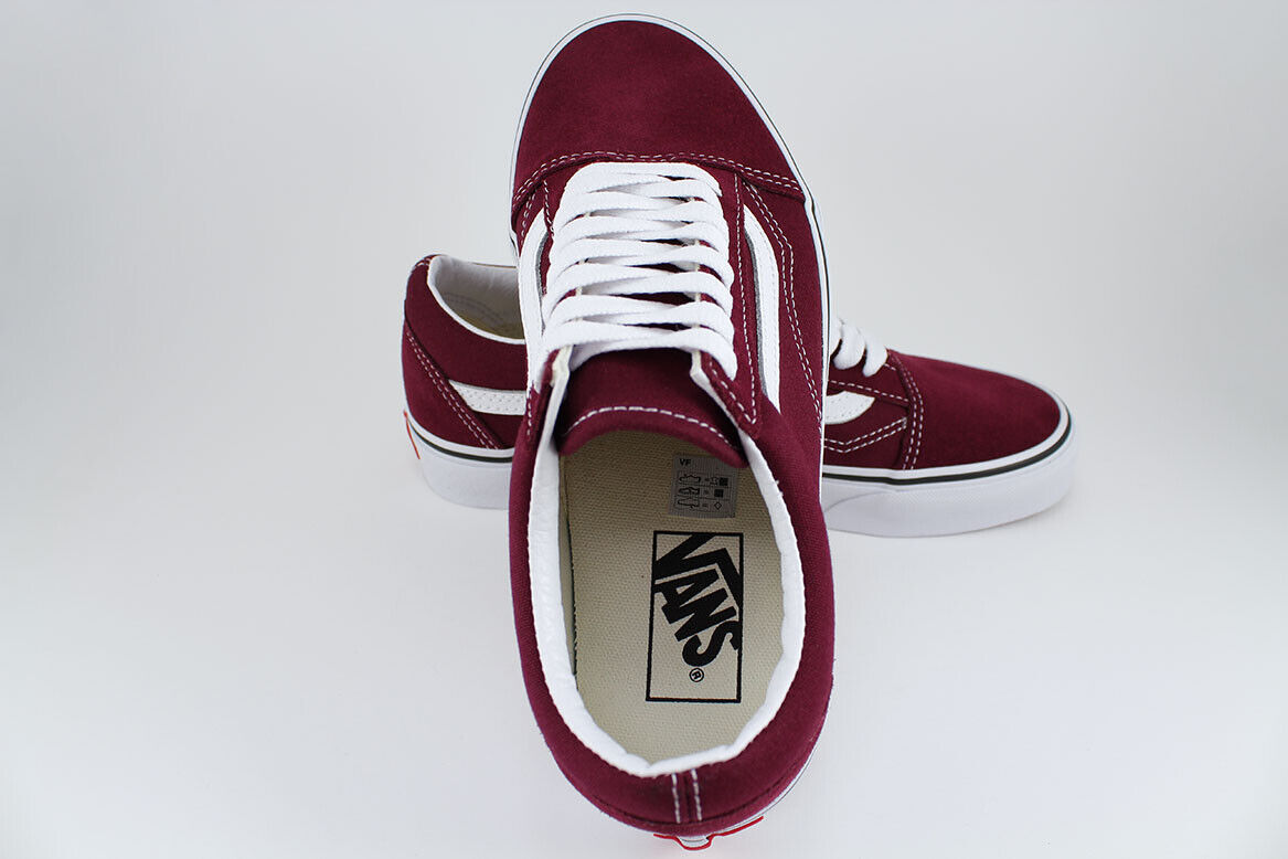 Vans Old Skool - Port Royale - Burgundy Maroon Red - Suede &amp; Canvas - Men/Women eBay