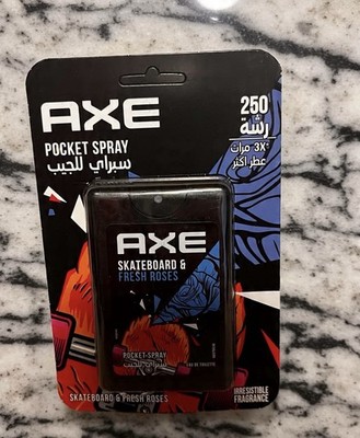 Axe Pocket Spray Skate Board & Fresh Roses 17mL 250 Sprays