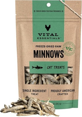 Freeze Dried Minnows Cat Treats Single Ingredient Premium Quality Grain Free