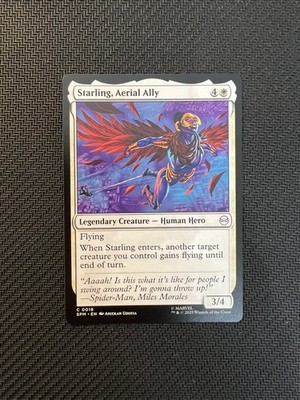 Magic - Starling, Aerial Ally #18 - SPM - White - L Creature - NM