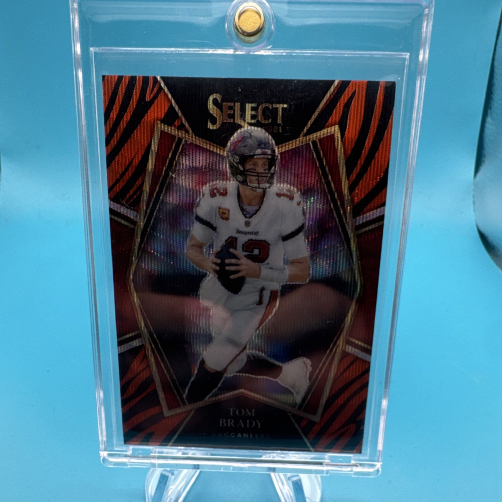 Panini 2021 Select Tom Brady Tiger Prizm #101 Tampa Bay Buccaneers NFL