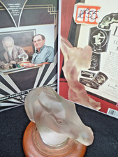 FREE!! Lalique car mascots book when u buy Longchamp 'A' racehorse Art Deco head