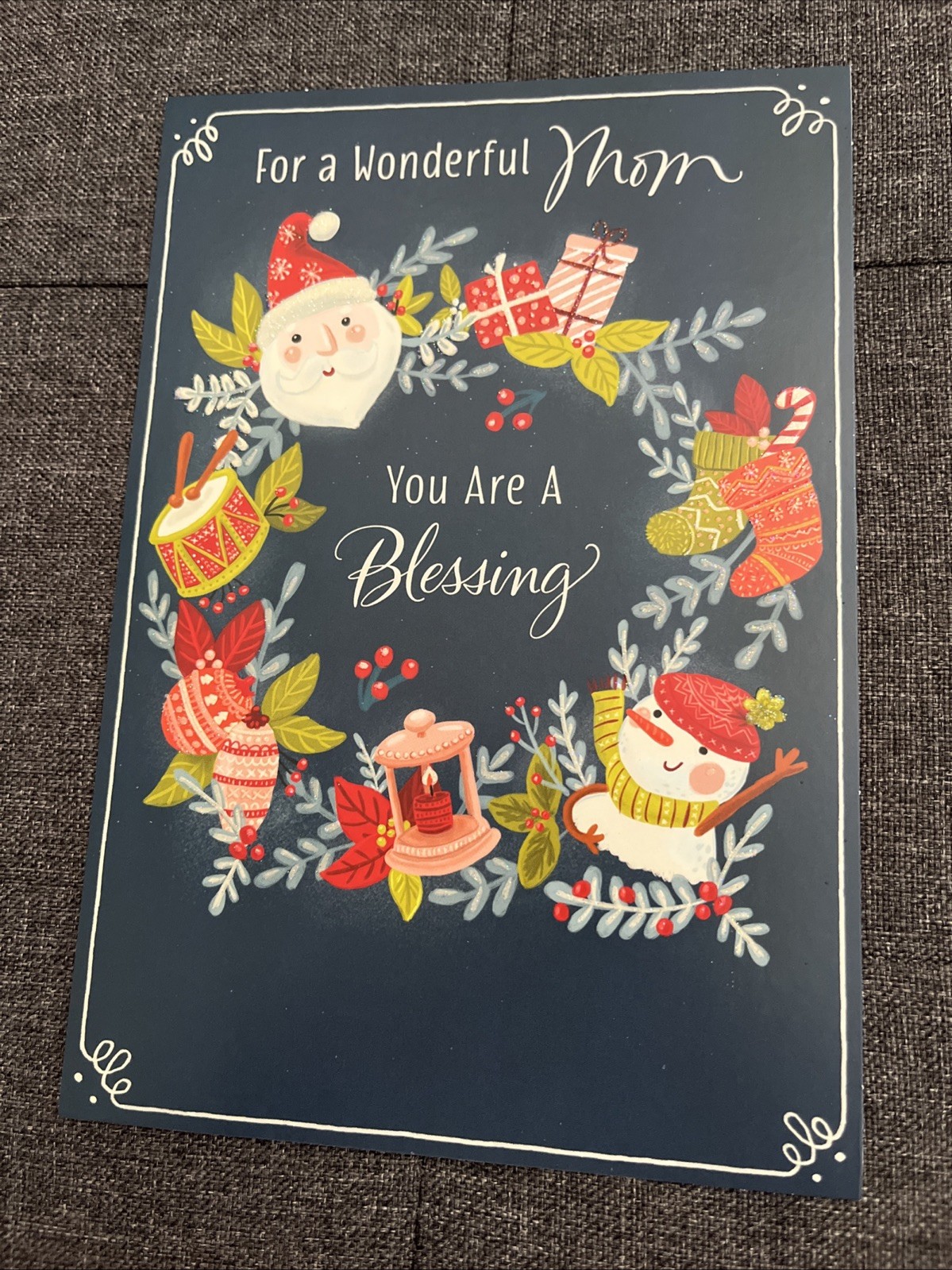 Merry Christmas For a Wonderful Mom Hallmark Greeting Card You are a Blessing
