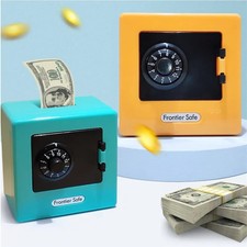 Mini Bank Money Box Retro Atm Rotating Password Cash Coins Saving Box Bank Safe