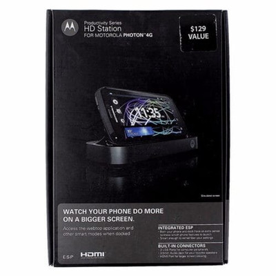 OEM HD Multimedia Station HDMI ESP For Motorola Photon 4G - Black