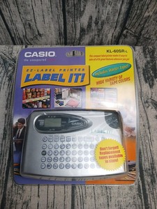 Casio EZ Imprimante d'étiquettes comprend une bande de démarrage claire #KL-60SR-L Nouvelle usine scellée