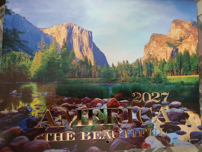 2027 AMERICA THE BEAUTIFUL 12-MONTH WALL CALENDAR-NEW-FAST SHIPPING