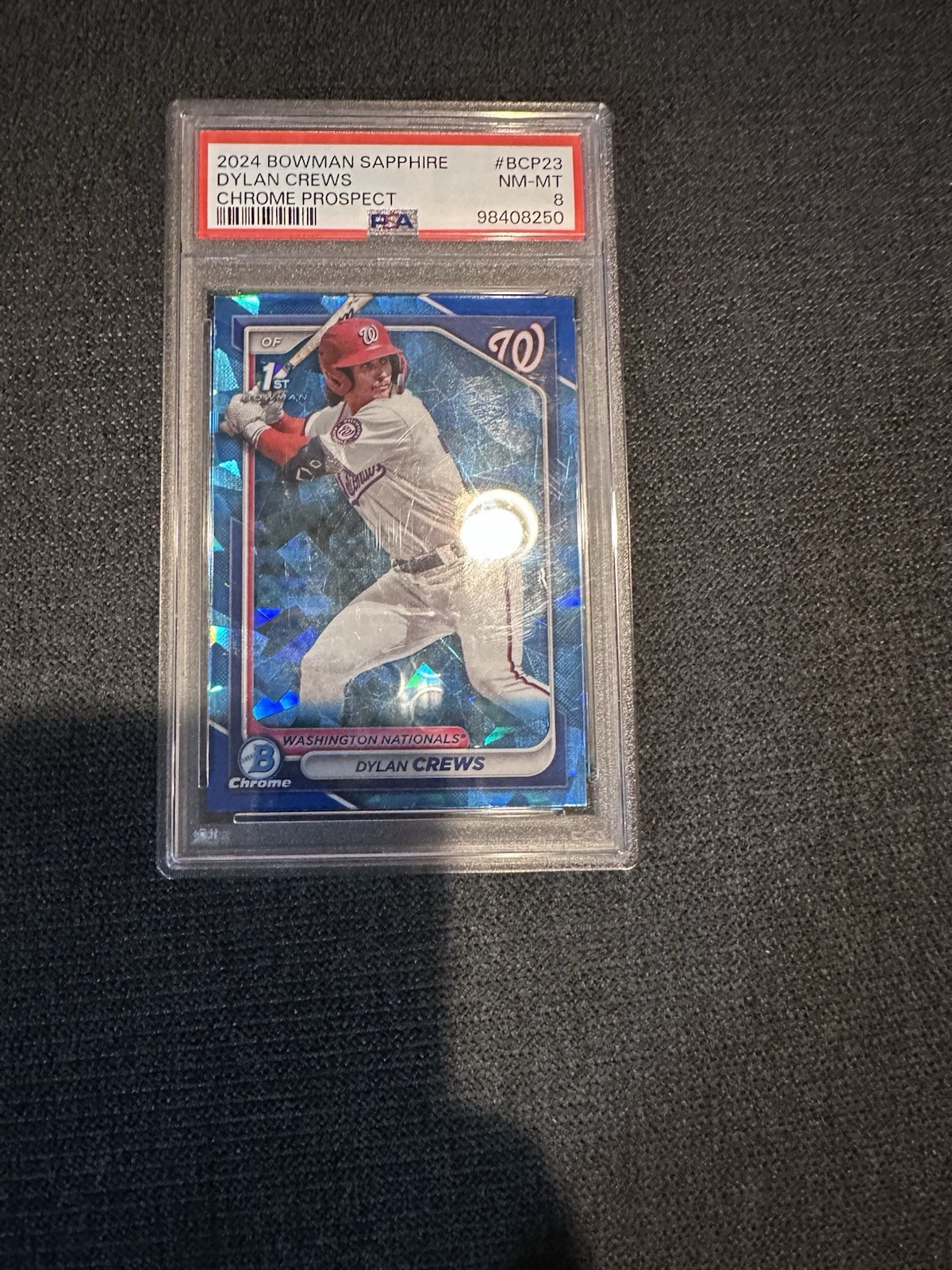 2024 Bowman Sapphire Edition - Chrome Prospects Dylan Crews #BCP-23 (RC) PSA 8