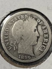 1896-s Barber Dime, Semi-Key Date, Nice Details, Free Shipping Offer