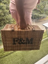 Fortnum & Mason Large Wicker Basket with straw