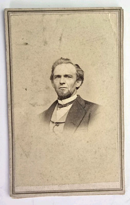 Antique CDV Photo ID'd Tom Thompson Victorian Man Brayton Napa City California 