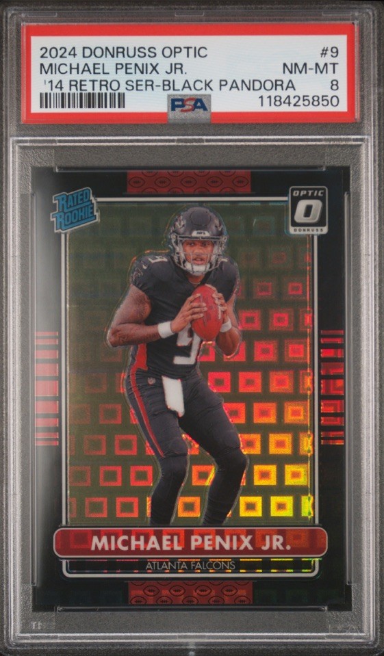 Michael Penix Panini Donruss Optic 2014 Retro Series #9 Black Pandora