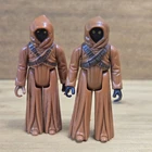 Vintage 1977 Kenner Star Wars Jawa Action Figure Variant A and B Lot Of 2