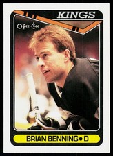 1990-91 O-Pee-Chee Brian Benning #365 Los Angeles Kings