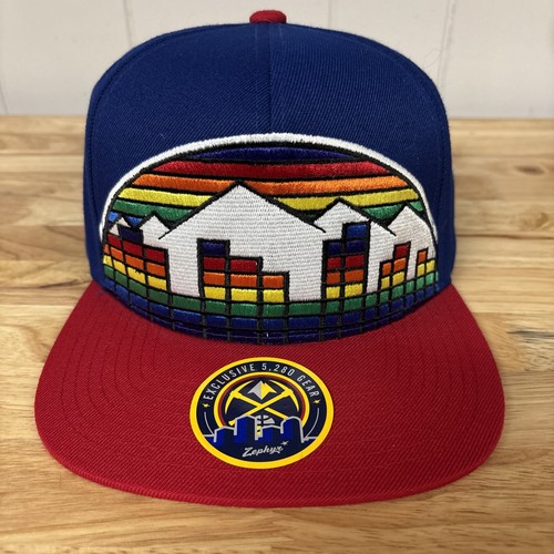 Zephyr RARE NBA Denver Nuggets “Skyline” Flat Bill SnapBack Hat - Picture 9 of 9