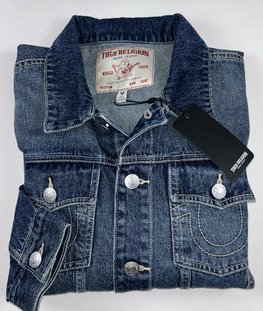 true religion jeans denim jacket products for sale | eBay