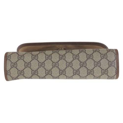 Gucci borsa pochette vintage Web Stripe 89 01 030 borsa business GG Supreme Canvas - Foto 9 di 9