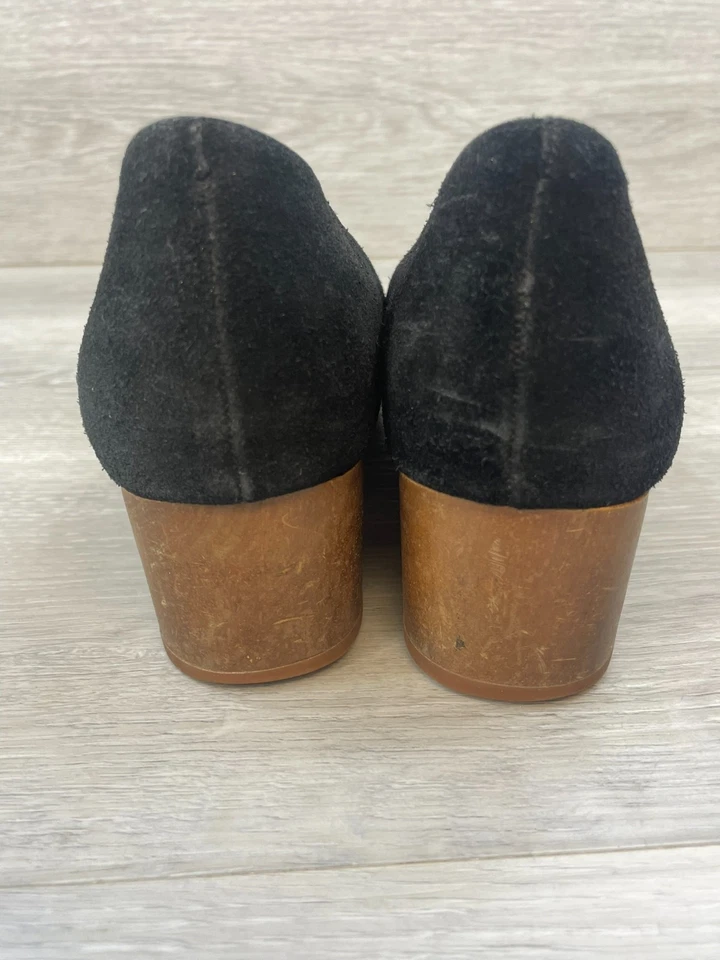 Vestido Madewell Ella Para Mujer 10 Negro Pump Gamuza Tacón Cómodo Plantilla Sin Cordones Foto 4 de 4