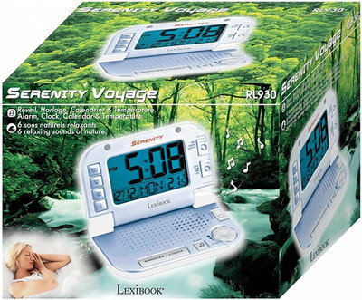 Lexibook RL930 Reisewecker Naturgeräusche Temperaturanzeige Kalender Digital