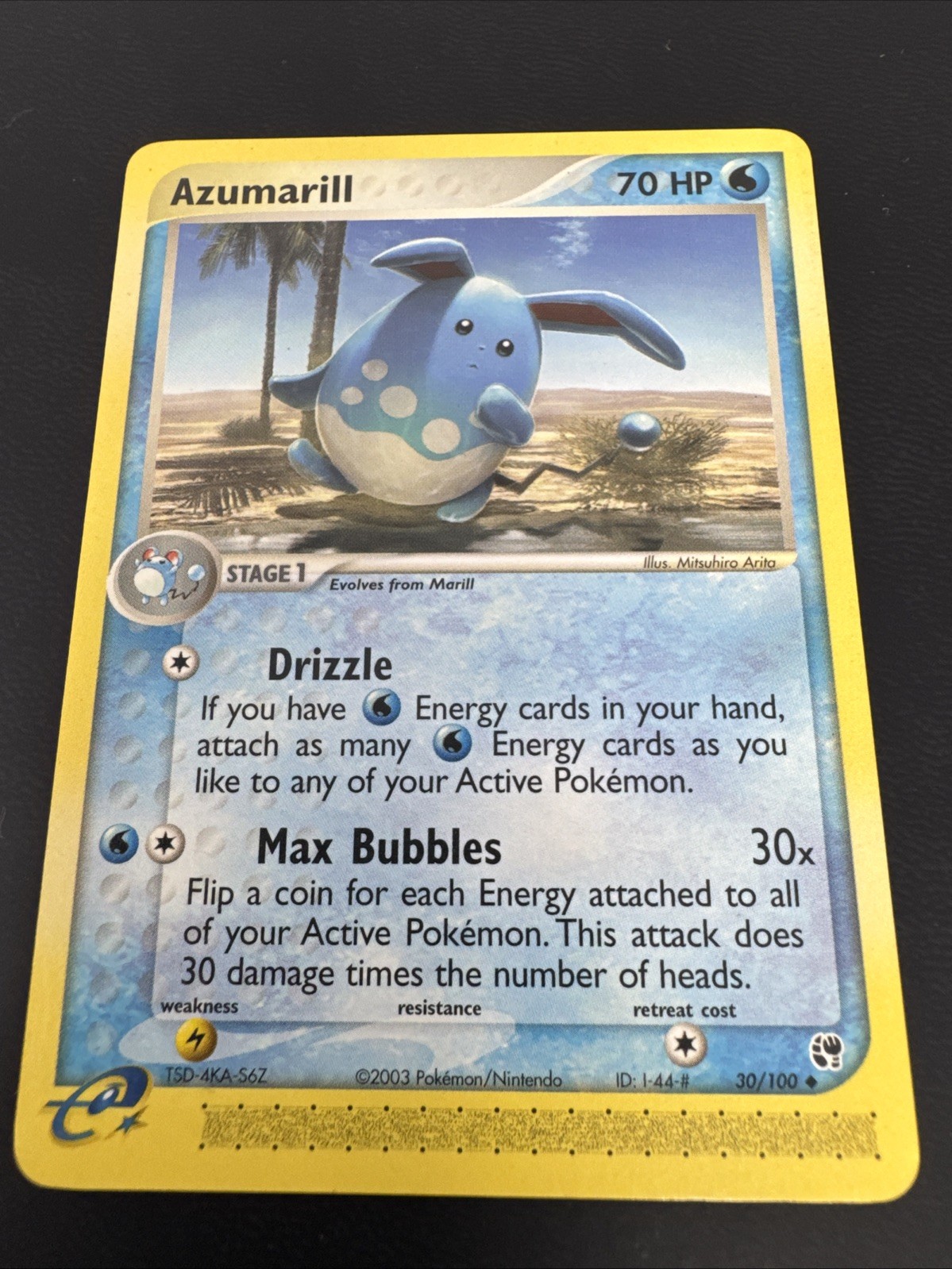 Azumarill 30/100 Sandstorm Regular NM