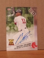 2017 Topps Now Rafael Devers RC Rookie AUTO Autograph Call Up OS-13A MINT