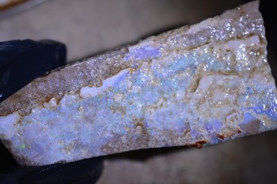 441ct 80x35x20 Huge Mooka Painted Lady Seam Opal Rohstein Australia Gem